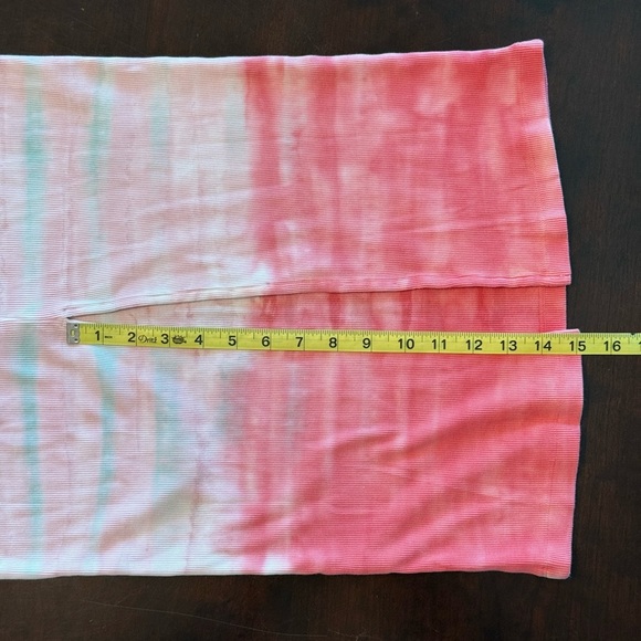 NWT Young Fabulous and Broke Leo Midi Dress Everglade Paintbrush Wash Green Pink - Picture 13 of 16